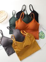 [NEW H] Cotton Sports Bras Women Push Up Solid Sports Bra Jogging Gym Women Sports Bra Girl Underwear Fitness Running Yoga Sport Tops