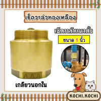 เช็ควาล์วแนวตั้ง (ทองเหลือง) ขนาด 1 นิ้ว เกลียวนอก-ใน สปริงเช็ควาล์ว Check Valve เช็ควาล์วทองเหลือง วาล์วกันย้อน ป้องกันกันน้ำย้อนกลับ