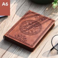 Portable Vintage Pattern PU Leather Notebook Diary Notepad Stationery Gift Traveler Journal