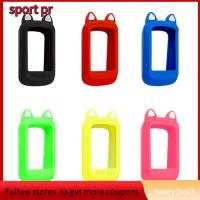 SPORT PR ซิลิโคนทำจากซิลิโคน เคสซิลิโคนคอมพิวเตอร์จักรยาน สไตล์ธรรมดา กันน้ำกันน้ำได้ ปลอกนาฬิกาจับเวลาจักรยาน น่ารักน่ารักๆ สไตล์หูแมว เคสกันฝุ่น Wahoo-elemnt Bolt V2 GPS