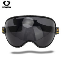 Bubble Visor Protective Gear Goggles Glasses for Retro Motorcycle Helmet Riding Anti-UV Outside Racing Windshield