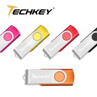 USB Flash Drive 128GB TECHKEY pendrive pen drive 64GB 32GB mini drive 8GB 4GB micro cel memoria usb memory stick gift u disk