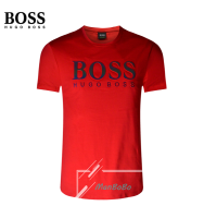 เสื้อยืดแขนสั้น ผ้าฝ้าย โลโก้ Hugo Bossแฟชั่นฤดูใบไม้ผลิ สําหรับผู้ชาย