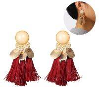 【Ready】Bohemian Women Tassel Dangle Drop Ear Stud Statement Party Earrings Jewelry