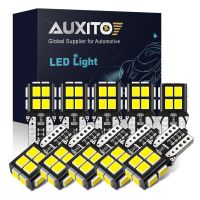 AUXITO 10 Buah Lampu LED 360 Derajat Lampu Canbus T10 Lampu LED W5W Lampu Bohlam LED Bebas Kesalahan 196 Posisi Parkir Mobil Penanda Samping Lampu Interior