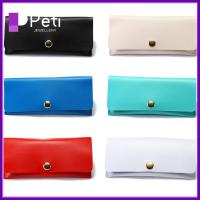 เครื่องประดับ PETI สีทึบซองแว่นตาหนัง PU,กล่องใส่แว่นกันแดดแบบพับได้ใส่ได้ทั้งผู้ชายและผู้หญิง