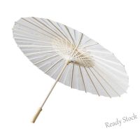 【hot sale】 ✷ B53 Paper Parasol Chinese Style White Painting Umbrellas Paper Umbrellas Classic Dance Umbrellas for Crafts Photo Props [Ready Stock]