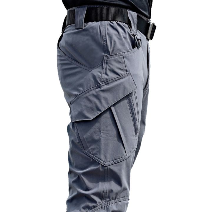 aprendiz Legibilidad gemelo Pantalones tácticos con múltiples bolsillos elásticos para hombre, pantalón  táctico militar, urbano, para ir al trabajo, | Lazada PH