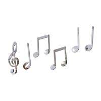 [24 Home Accessories] Music Notes แฟชั่นสติกเกอร์กระจกแกะสลักสติ๊กเกอร์ติดผนัง Practice Dance Room Bar ห้องนั่งเล่นห้องนอน Art Decorations