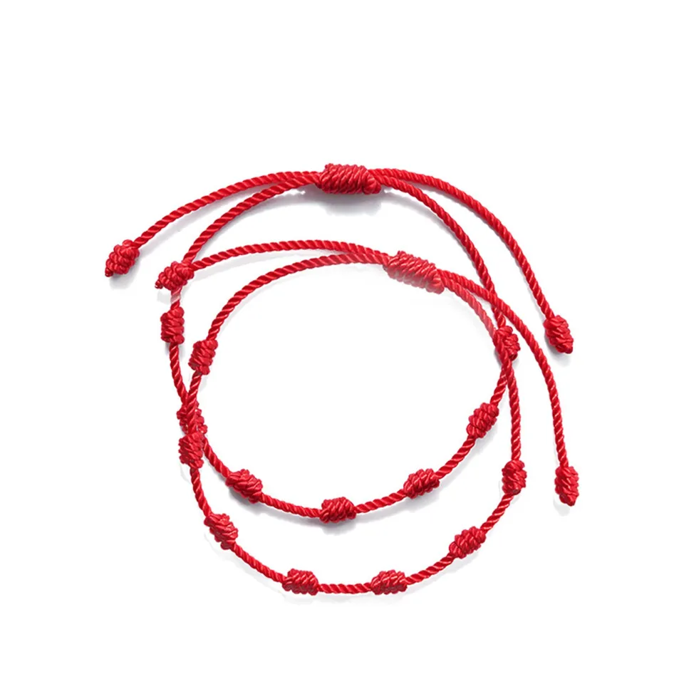  NFEGSIYA Red Rope Bracelets Woven Rope Lucky Red