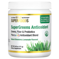 ?Clearance Sale ผงผักซุปเปอร์ฟู้ด?California Gold Nutrition SUPERFOOD - Supergreens Antioxidant 171 g (exp.01/24)