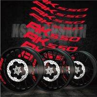 Best selling modified motorcycle personality creative wheel accessories reflective interior side decals for KYMCO AK550 ak 550