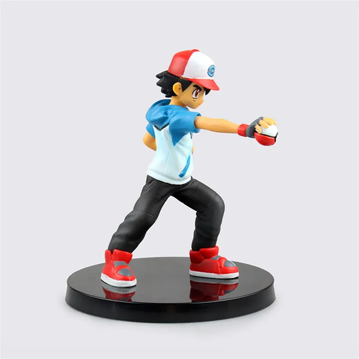 10cm Anime Pokemon Ash Ketchum Gary Oak Red & Green 612 Pvc Action Figures  Game Statue Collectible Model Kids Toys Doll Gifts - Action Figures -  AliExpress