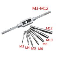 8ชิ้น/เซ็ตโลหะสกรูแตะผู้ถือสกรูกระทู้แตะ M3-M12สำหรับการประมวลผลโลหะประแจชุดเครื่องมือ