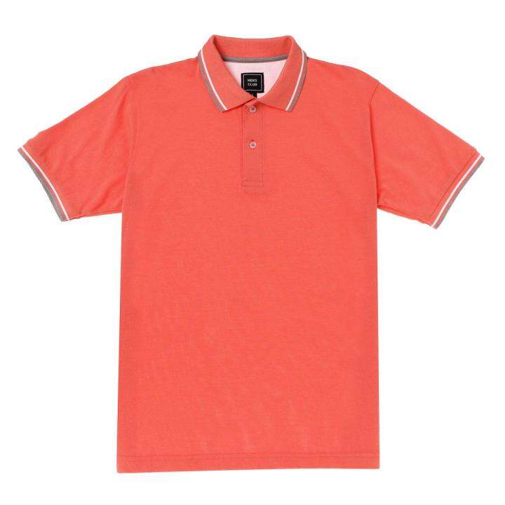 Men’s Club Men’s Tipping Polo Shirt in Orange | Lazada PH