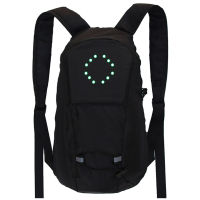 Bicycle Bag Waterproof Sport Backpack USB 15L LED Turn Signal Light Remote Control Safety Bag Outdoor Hiking Climbing Backpack