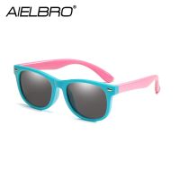 AIELBRO Kids Polarized Sunglasses TR90 Boys Girls Cycling Goggle Silicone Safety Glasses Gift For Children Baby Cycling Eyewear