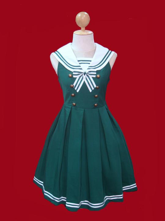 จัมเปอร์สเกิร์ตเลิฟลี่กรีนมารีน-lovely-green-marine-jumper-skirt