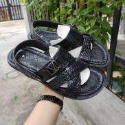 Dép sandal DA CÁ SẤU HÀNG HIỆU đế cao su tự nhiên siêu bền
