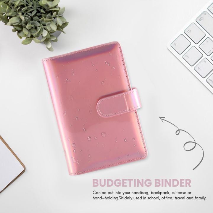budget-binder-a6-ring-binder-notebook-with-clear-cash-envelope-for-cash-stuffing-money-organiser-with-label-stickers