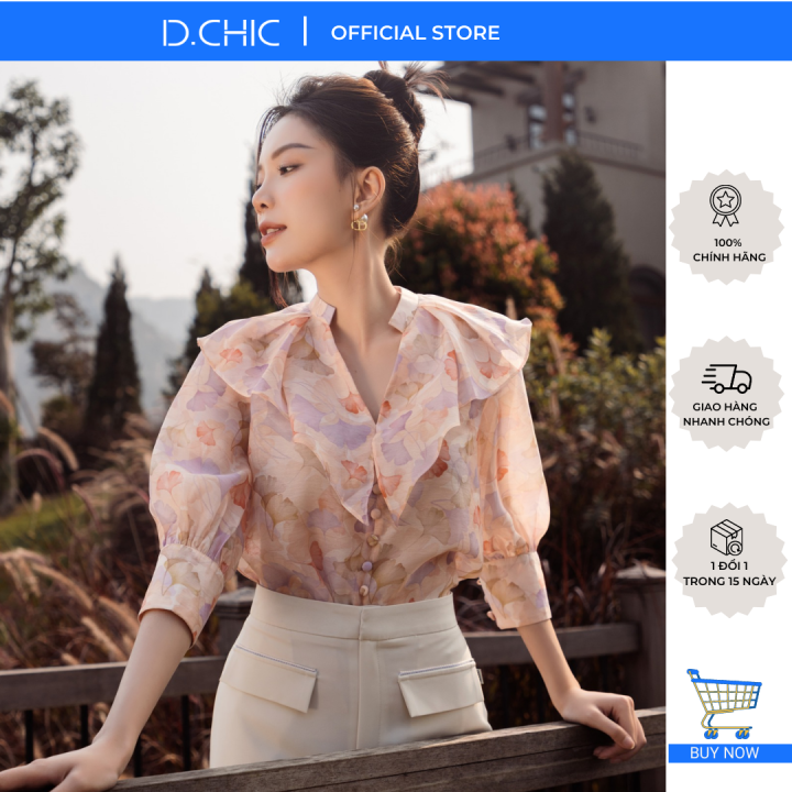 Áo sơ mi tay lỡ cổ bèo lật D.CHIC MS: 1811929 | Lazada.vn Áo Sơ Mi Tay Lỡ Cổ Bèo Lật D.Chic Ms: 1811929 | Lazada.Vn