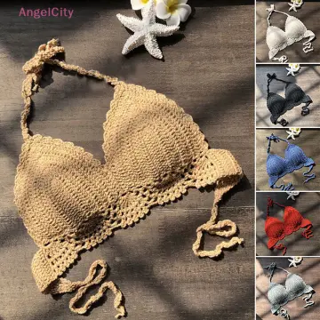 Shop Knitted Crochet Bra with great discounts and prices online