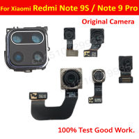 Original กล้องด้านหลังด้านหน้าสำหรับ Xiaomi Redmi หมายเหตุ 9S 9 Pro ด้านหลัง Selfie Facing กล้องโมดูล FLEX CABLE อะไหล่ทดแทน-hgggfg