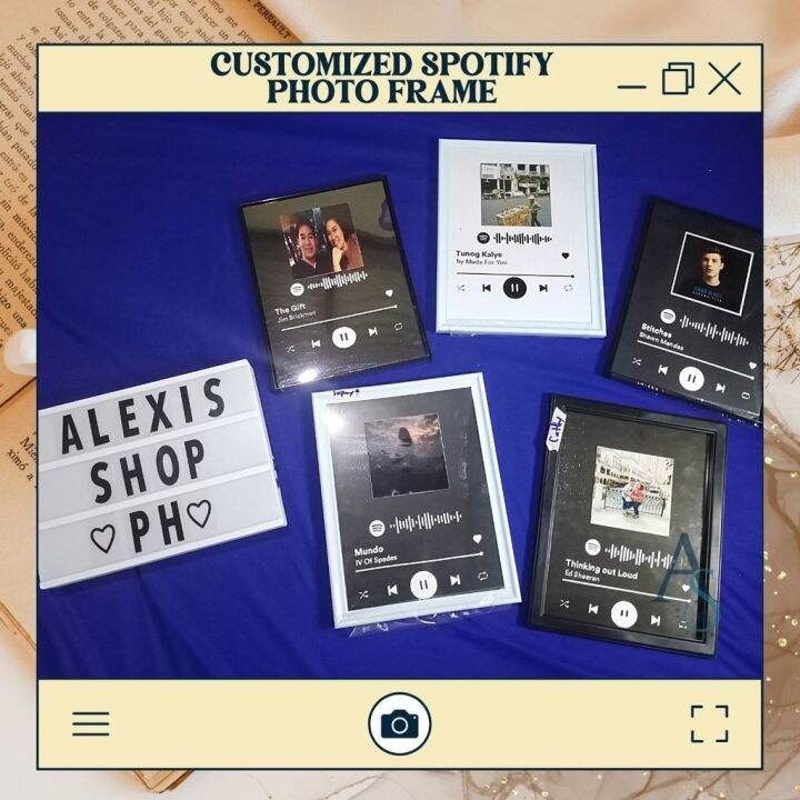 [Home poster] Customized Spotify Photo Frame Song Lazada