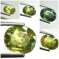 ไพลินทรงรี พลอยธรรมชาติ 100% Sapphire Oval shape 100% natural gemstone