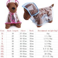 Pet Supplies Dog Raincoat Waterproof New Transparent Plastic Fashion Poncho Personalized Color Edge Costumes for Large Dogs