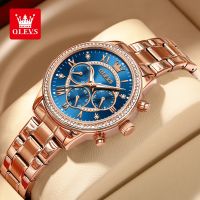 OLEVS Jam Tangan Perempuan Wanita Original Waterproof Quartz Movement Stainless Steel Luminous Diamonds Shinning Women Watch Business Fashion Luxurious TY715 【BYUE】