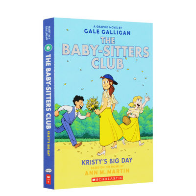 Original English version of the baby sitters Club 6 Cute nanny club full color cartoon picture book childrens extracurricular reading story book