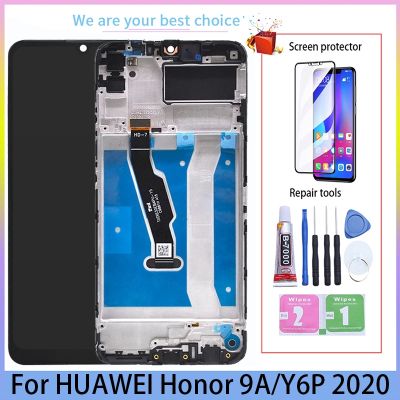 ◕♗ 6.3 quot; AAA Quality For Huawei Y6P 2020 Honor 9A LCD Display Touch Screen Digitizer Assembly With Frame Replacement MED MOD LX9