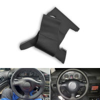 สำหรับ VW G Olf 4 MK4 P Assat B5 1998-2005 DIY มือเย็บพวงมาลัยฝาครอบล้อสีดำพรุนไมโครไฟเบอร์หนังอุปกรณ์เสริมในรถยนต์ตัด