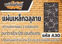 แผ่นเหล็กฉลุลาย ขนาด 120x60 เซนติเมตร หนา 2 มิลลิเมตร รหัส A30