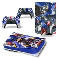 【Corner house】 Gundam Comics PS5 Disk Edition สติกเกอร์ผิวรูปลอกสำหรับ Playstation 5 Console และ2 Controllers สติกเกอร์ผิว Vinyl