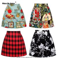 【CW】 When We 2021 Skirt SS0008 Female Print Waist Skirts Womens Clothing