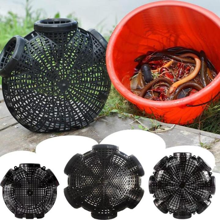 minnow-traps-for-bait-fish-portable-crawfish-trap-3-6-8-holes-crawdad-shrimp-net-cage-fishing-accessories-for-catching-fish-shrimp-crab-crawfish-functional