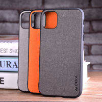 Case For iPhone 14 13 12 11 Pro Max X XS Mini XR 8 7 6 6S Plus SE 2020 Coque Luxury Textile Leather Skin Phone Case Cover Funda