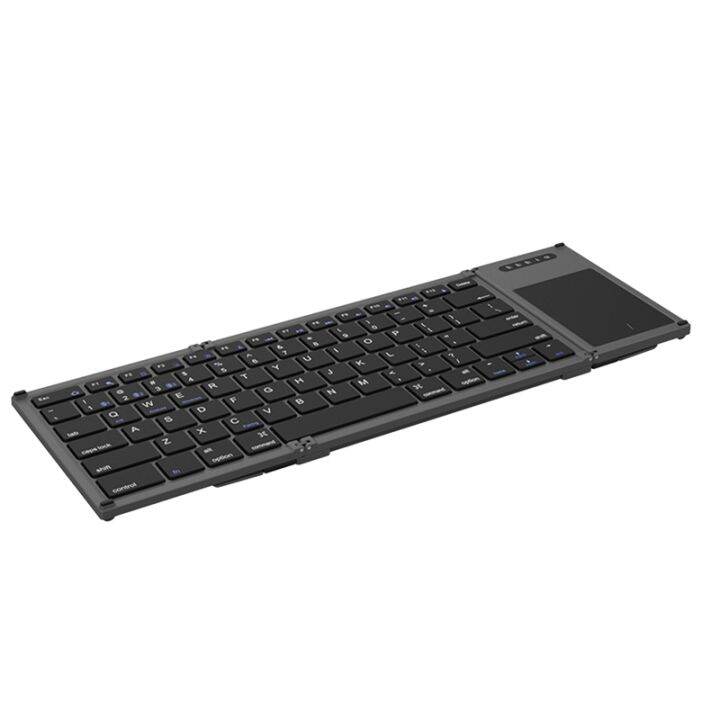 Foldable Bluetooth Keyboard Foldable Touchpad Keypad Wireless Folding