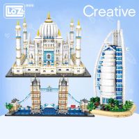 LOZ Mini Building Block Series London Tower Bridge Aegis Sailing Ho Small Particle Assembly