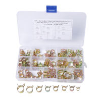 80 pcs 6-15 มม. สูญญากาศฤดูใบไม้ผลิการใช้น้ำมันน้ำ CPU ท่อคลิปท่อสำหรับ Band Clamp Fastener Assortment Kit-lihaibo2