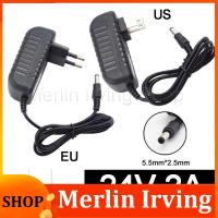 Merlin Irving Shop CCTV Camera Power Supply 24V 2A AC DC Adapter Converter 100-240V Led Transformer Charging Power Supplies