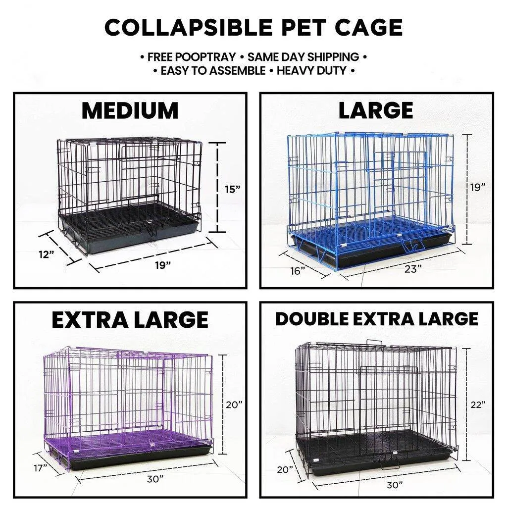 what size is a large dog cage