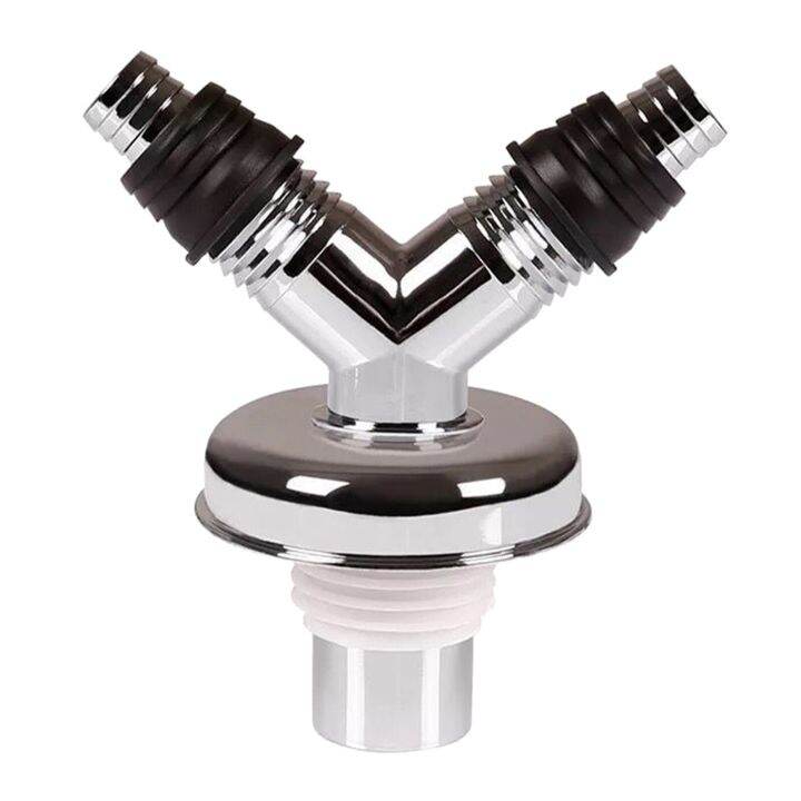 Bathroom Fittings Hose Splitter Washing Machine Connector Water Drain