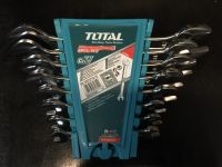 TOTAL ?? ประแจปากตาย 8 ตัวชุด  รุ่น THT360802 ขนาด 6-22 มม. ในคลิปพลาสติก แขวนได้ Double Open End Spanner Set ประแจรวม ประแจปากตายแหวน