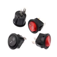 100PCS KCD 15mm KCD11 rocker switch 2PIN I/O button power switches small size Round KCD-15 Round Socket Switch