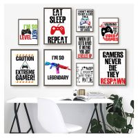 painting game room decoration abstract quality Cartoon posters Art Decor canvas painting M357 Video game wall art watercolor Wall Décor