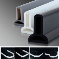 3M Silicone Bathroom Water Stopper Blocker Shower Dam Dry And Wet Separation Flood Barrier Non-slip Door Bottom Sealing Strip Decorative Door Stops