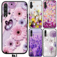 41XVV Purple Flower อ่อนนุ่ม High Quality ซิลิโคน TPU Phone เคสโทรศัพท์ ปก หรับ Huawei P10 P20 P30 Pro Lite Y5P Y6 Y6P Y7A Y8P Y9A Y8S Y9S Y7 Y9 Prime